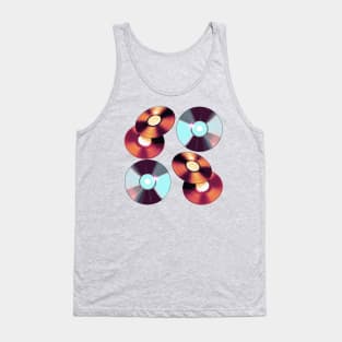 Retro CD DVD discs Tank Top